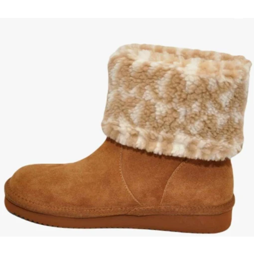 Michael Kors Julia Faux Suede/Shearling Ankle Boot Bootie
